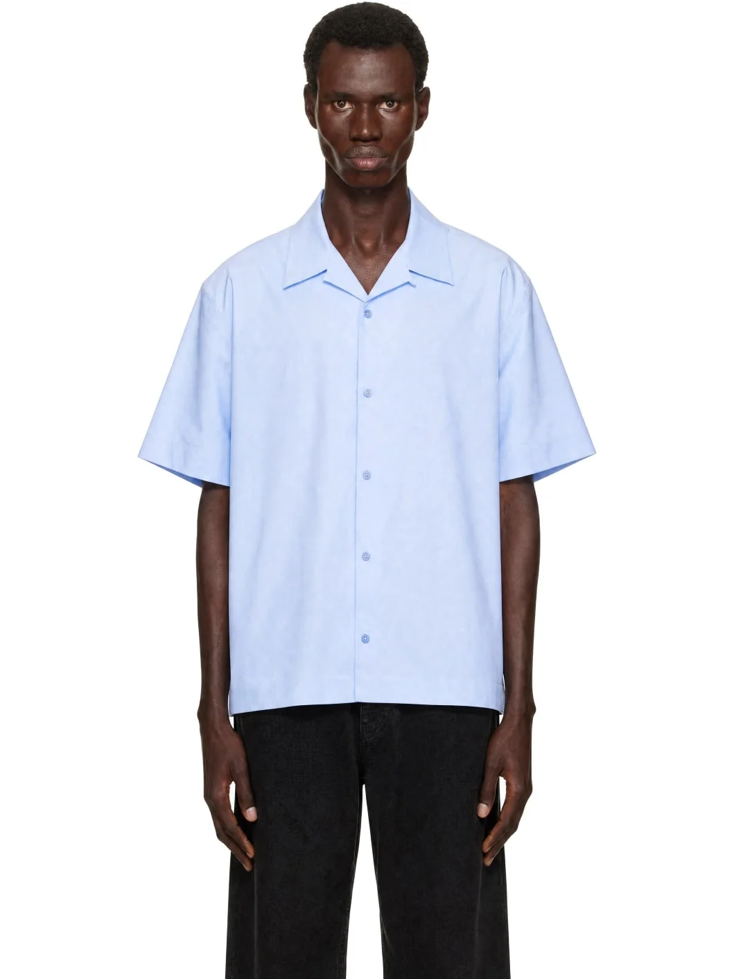 Blue Bowling Shirt - 1