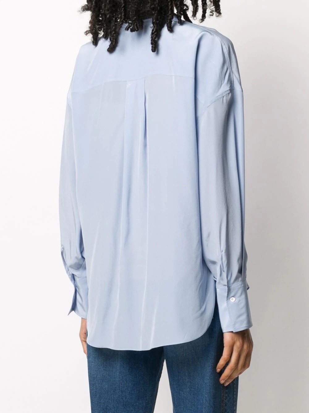 stand up collar blouse - 4