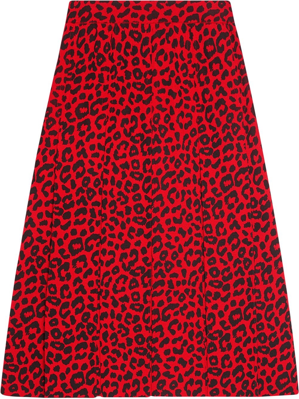 Skirt with leopard print - 1