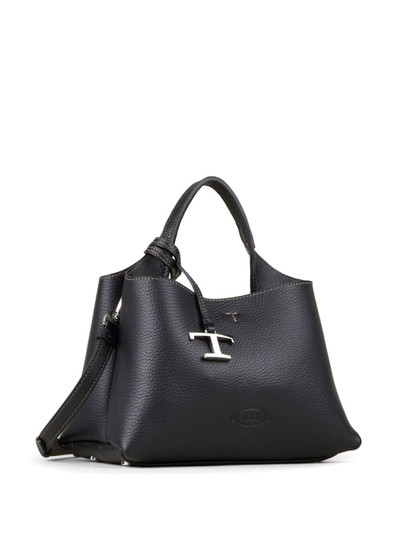 Tod's logo-pendant leather tote bag outlook