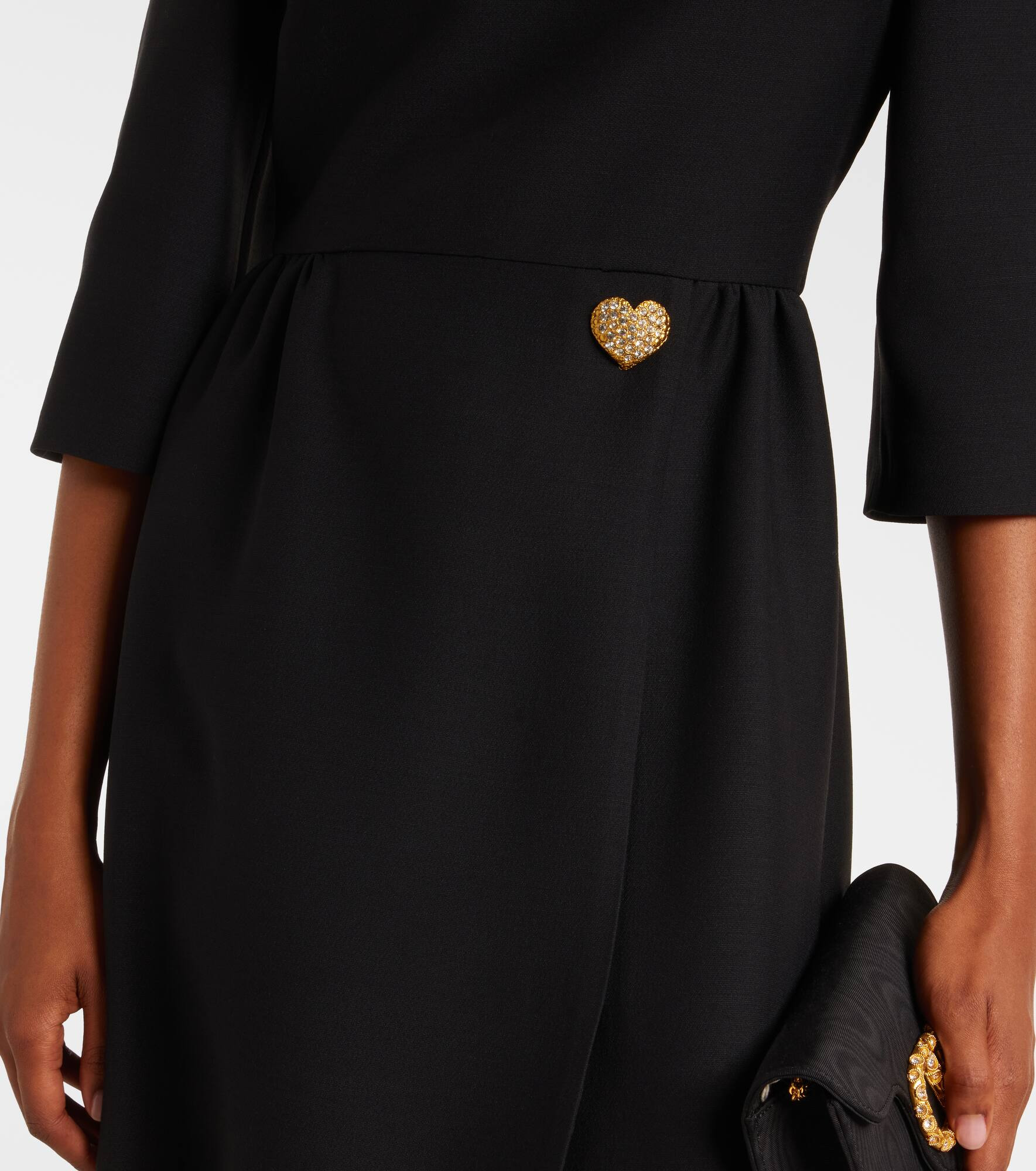Crepe Couture ruffled midi dress - 5