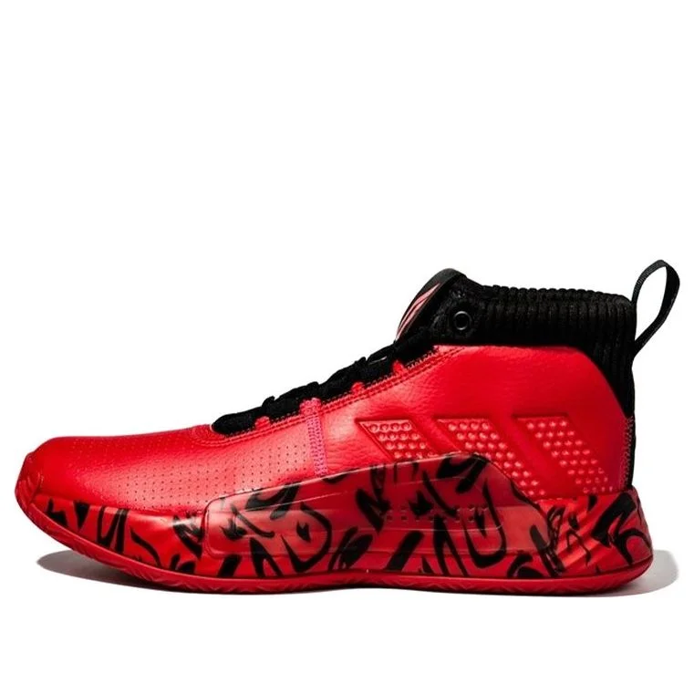 adidas Dame 5 Mid Tops Large Red EE4046 - 1