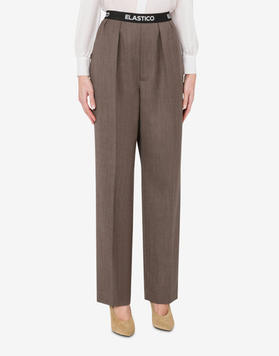 Moschino TROUSERS IN WOOLEN CLOTH ELASTIC BAND outlook