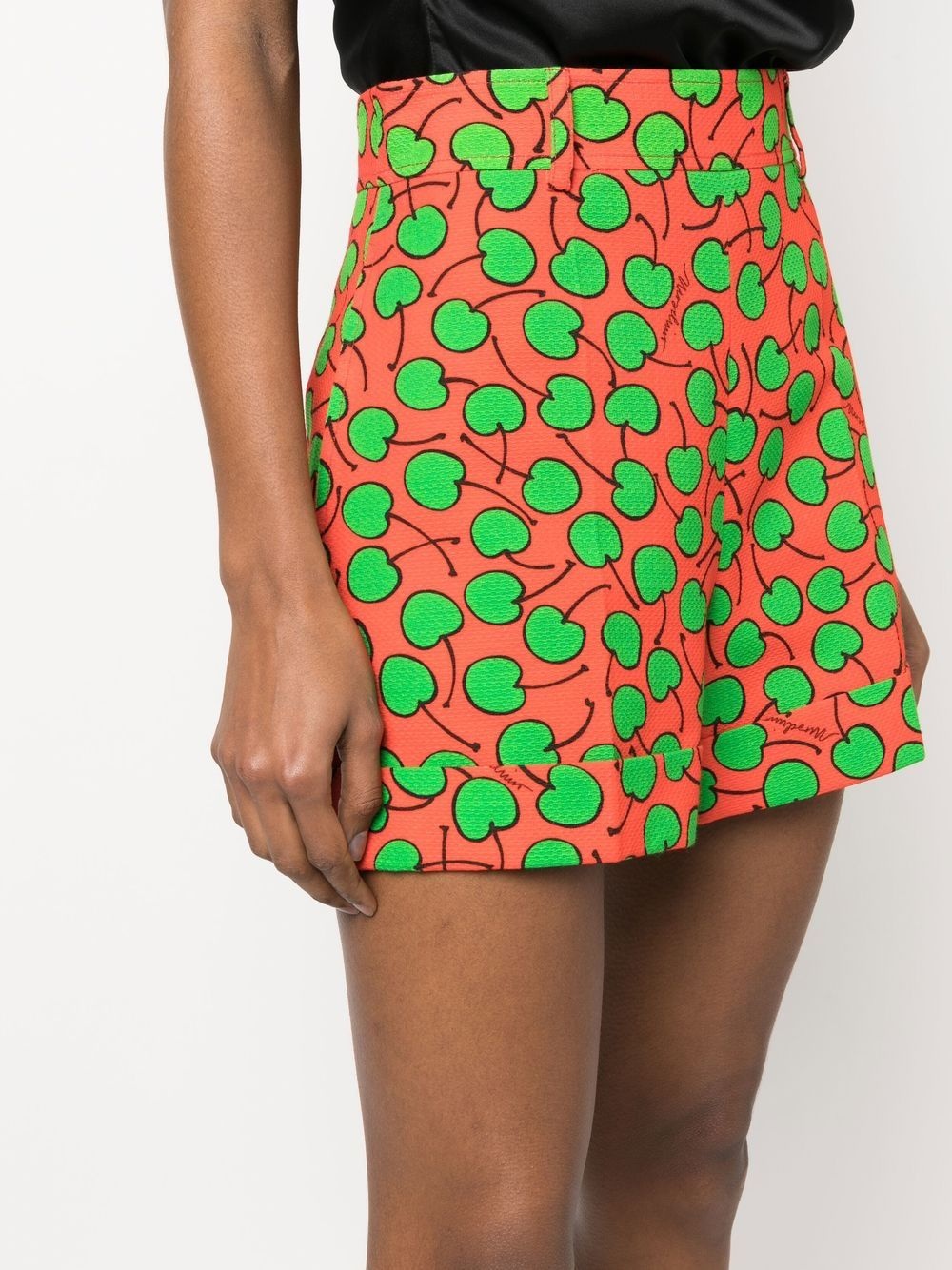 patterned mini shorts - 5