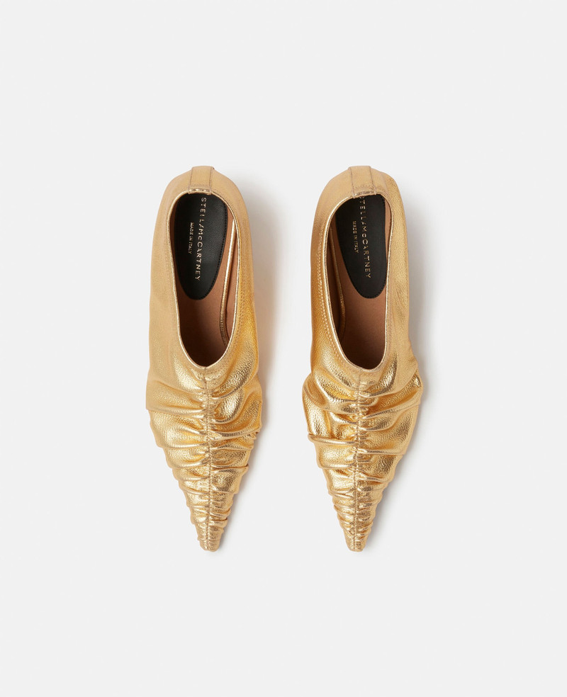 Elsa Ruched Kitten Heel Pumps 4