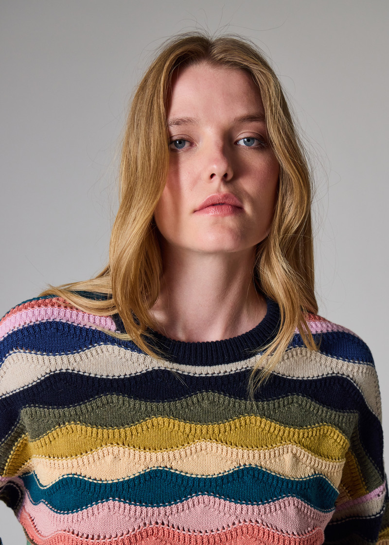 Women's Crew Neck 'Swirl' Sweater 6