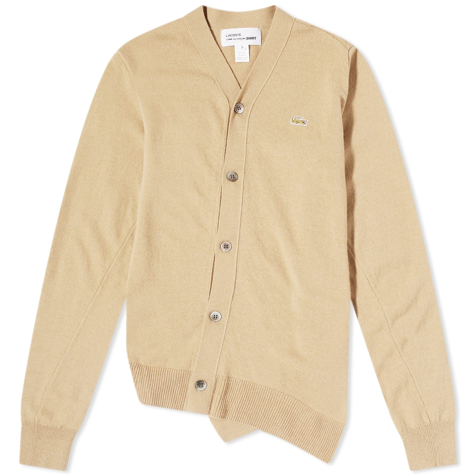 Comme des Garçons SHIRT x Lacoste Asymmetric Cardigan - 1