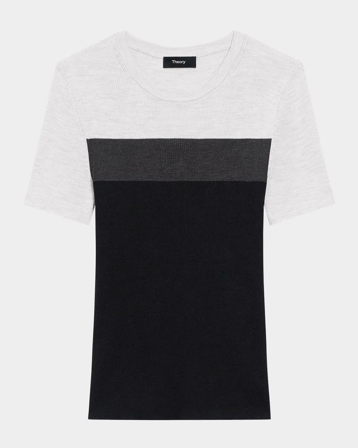 Washable Silk Basic Tee - 1