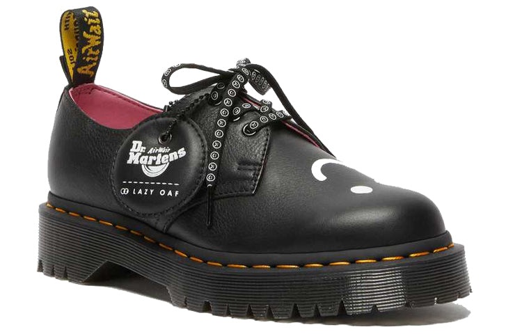 (WMNS) Dr. Martens Lazy Oaf x 1461 Bex Low 'Black Pisa' 27517001 - 3