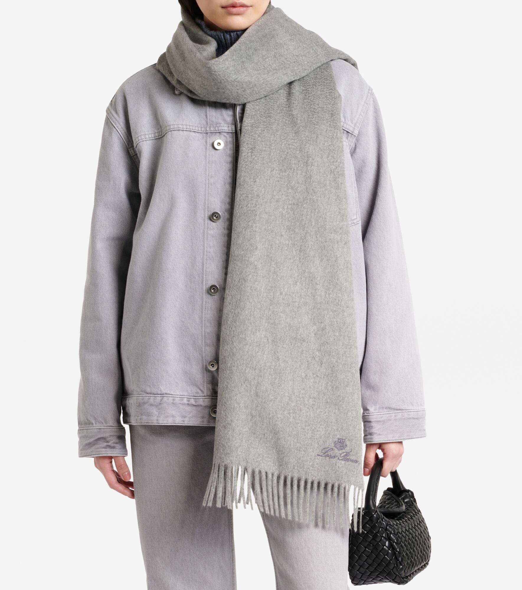 Grande Unita fringed cashmere scarf - 2