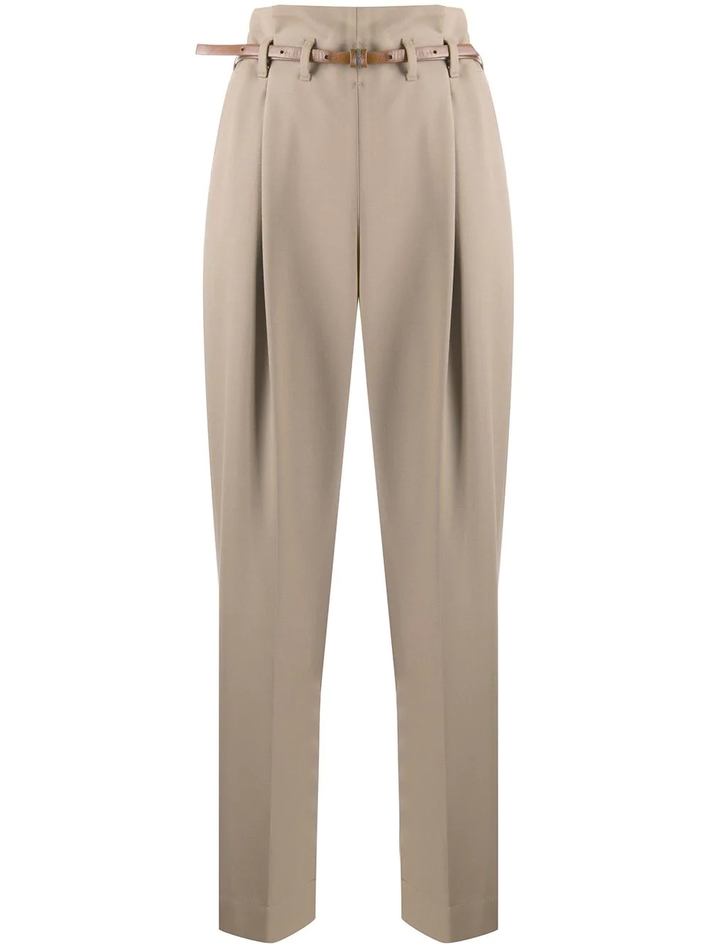 tailored paper bag trousers - 1