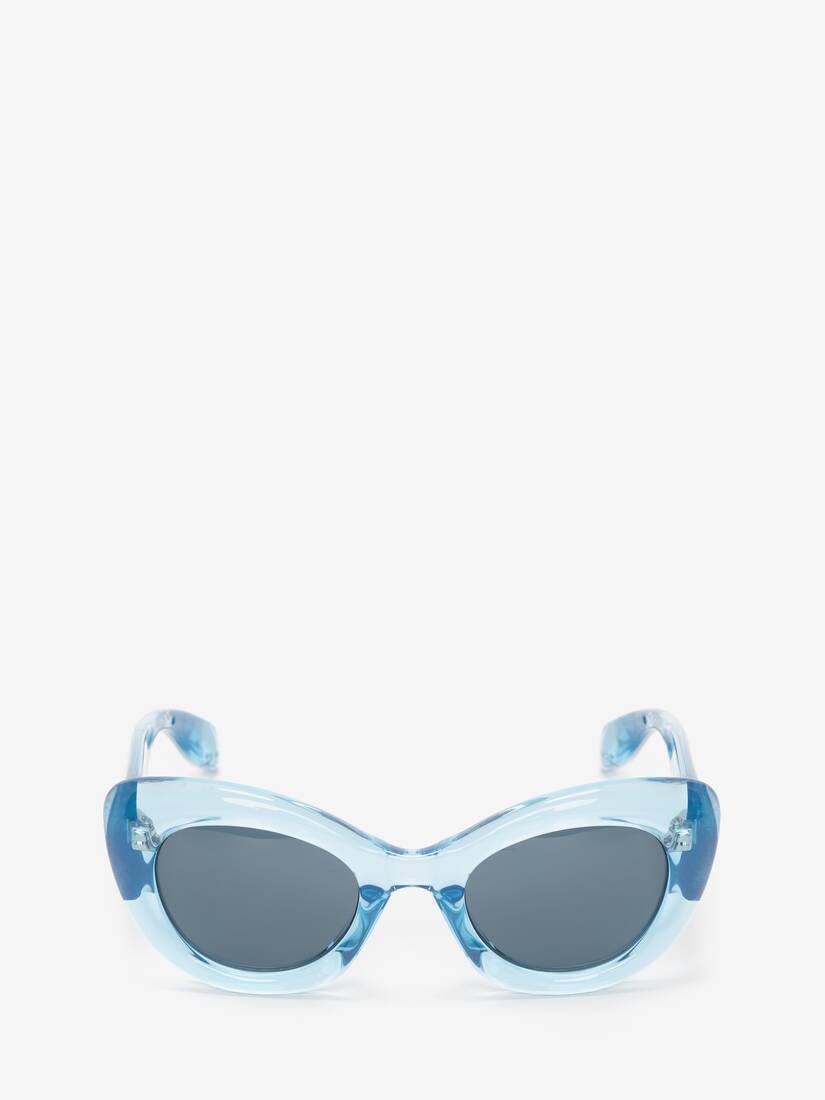 Women's The Curve Cat-eye Sunglasses in Light Blue - 1