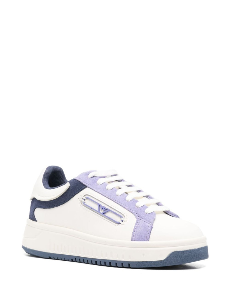 EMPORIO ARMANI logo-appliqué sneakers outlook