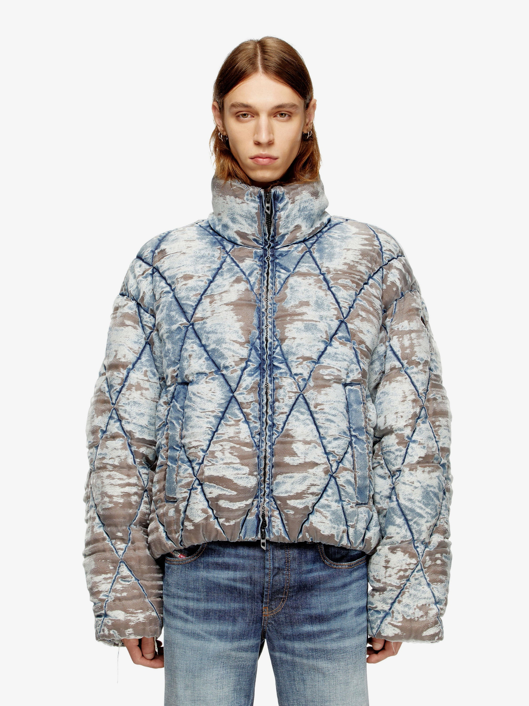 Diesel Men W-Kons Down Jacket With Distressed Effect - 3