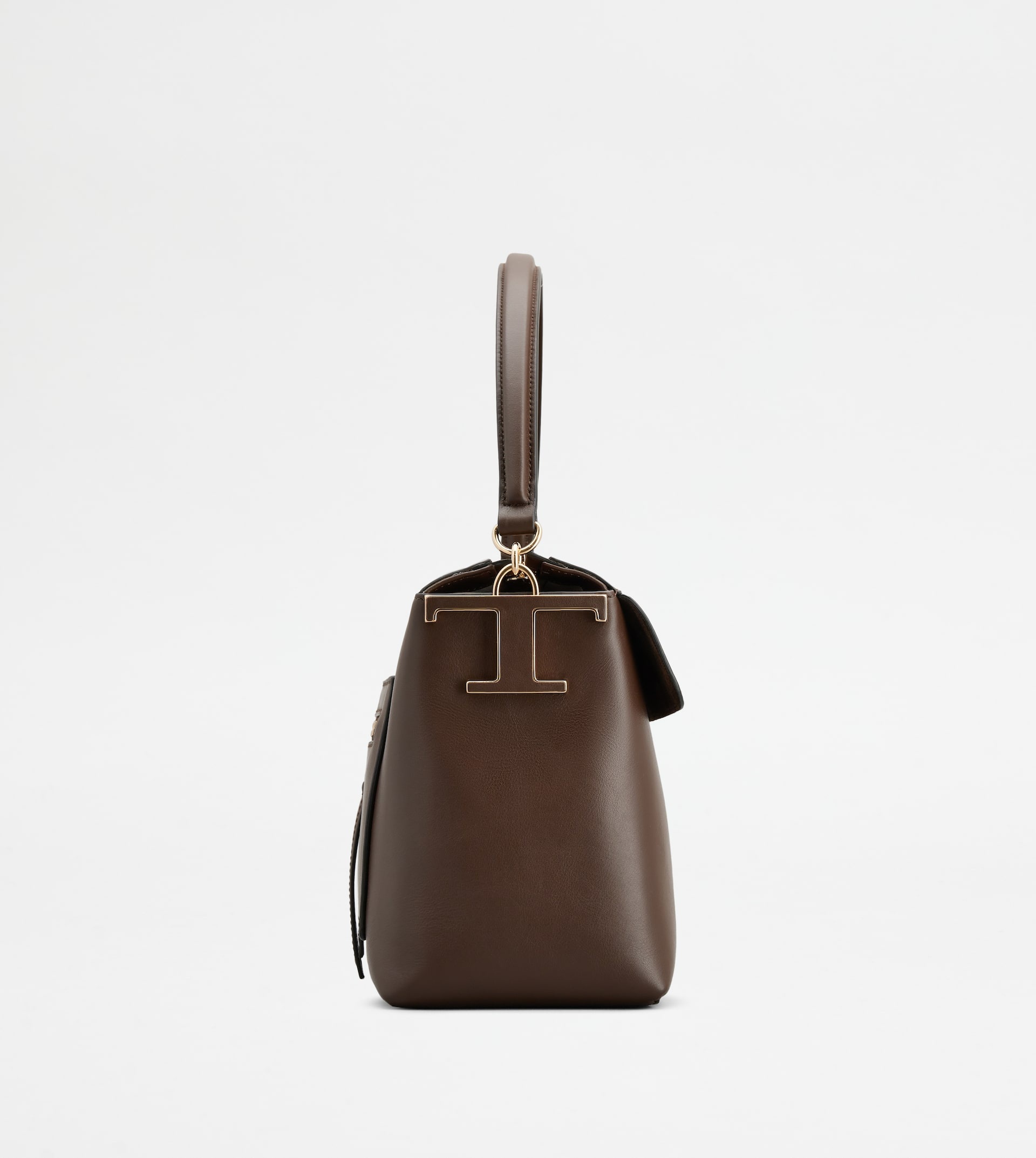 TOD'S T CASE BAULETTO IN LEATHER SMALL - BROWN - 4