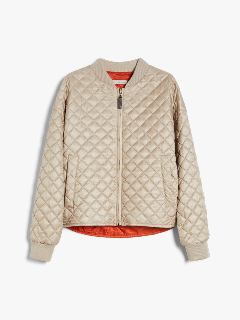 LICIA Reversible water-repellent canvas padded bomber jacket - 1