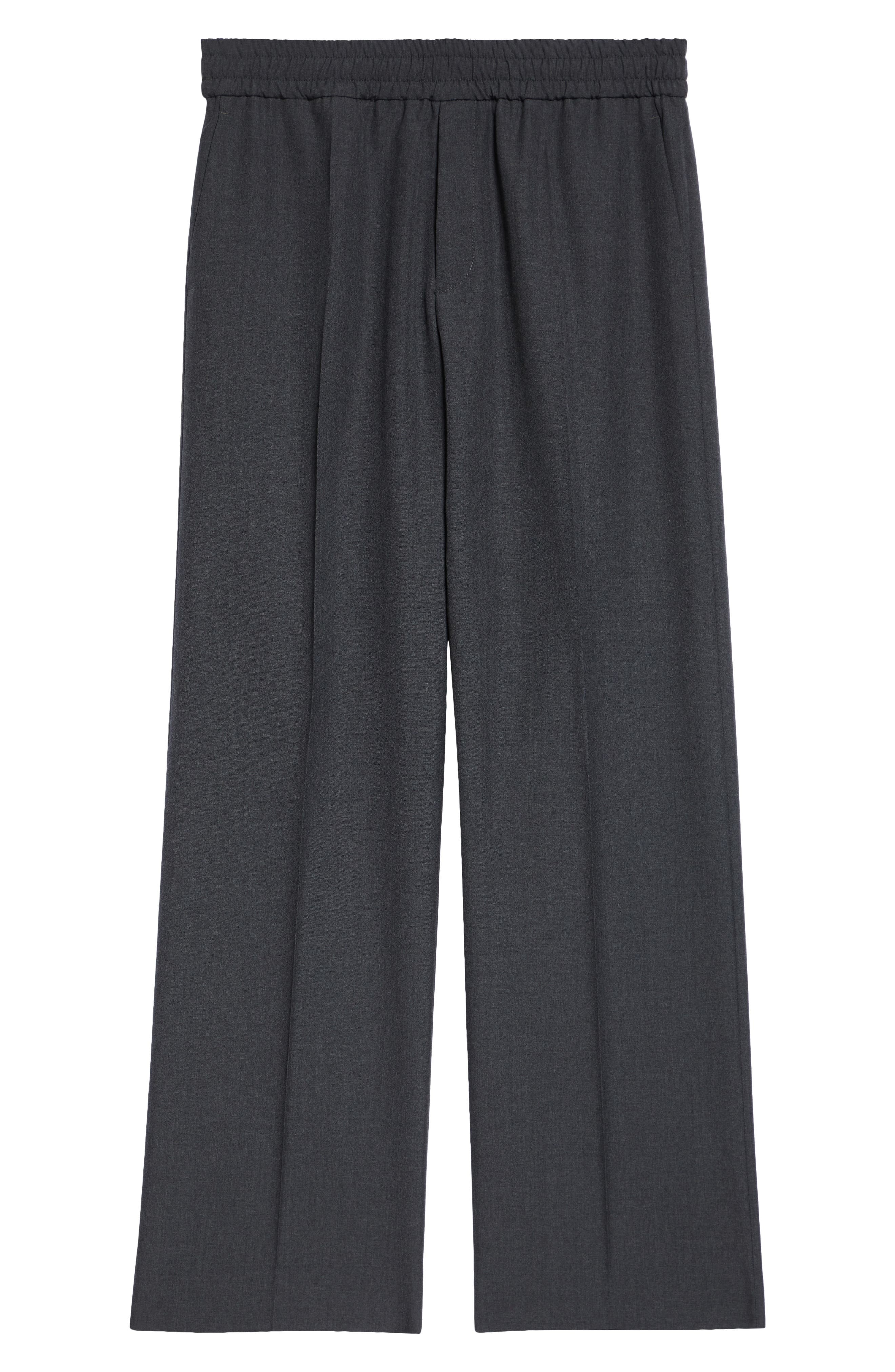 Golden Goose Lenny Wool Pants in Antracite/Melange at Nordstrom - 6
