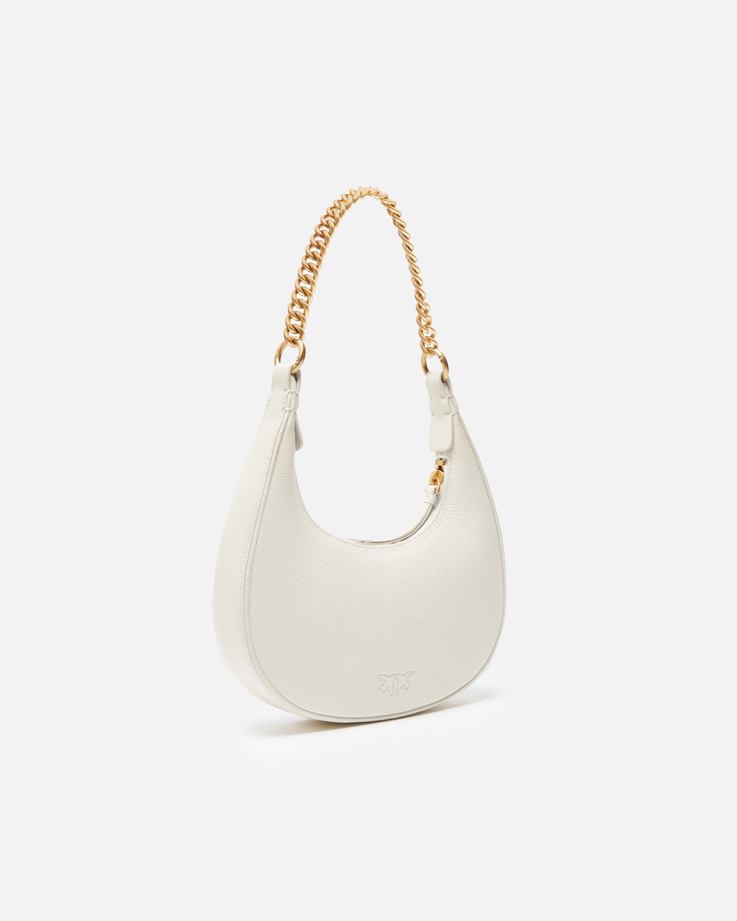 BRIOCHE BAG ROUNDED LEATHER SHOULDER BAG - 2