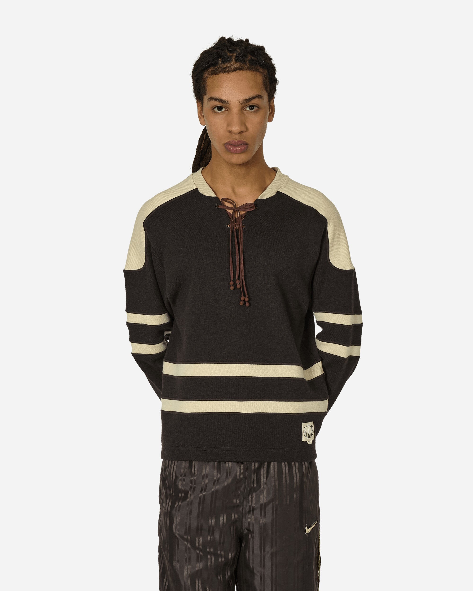 Nike Bode Rec. Lacing Knit Shadow Brown | slamjam | REVERSIBLE