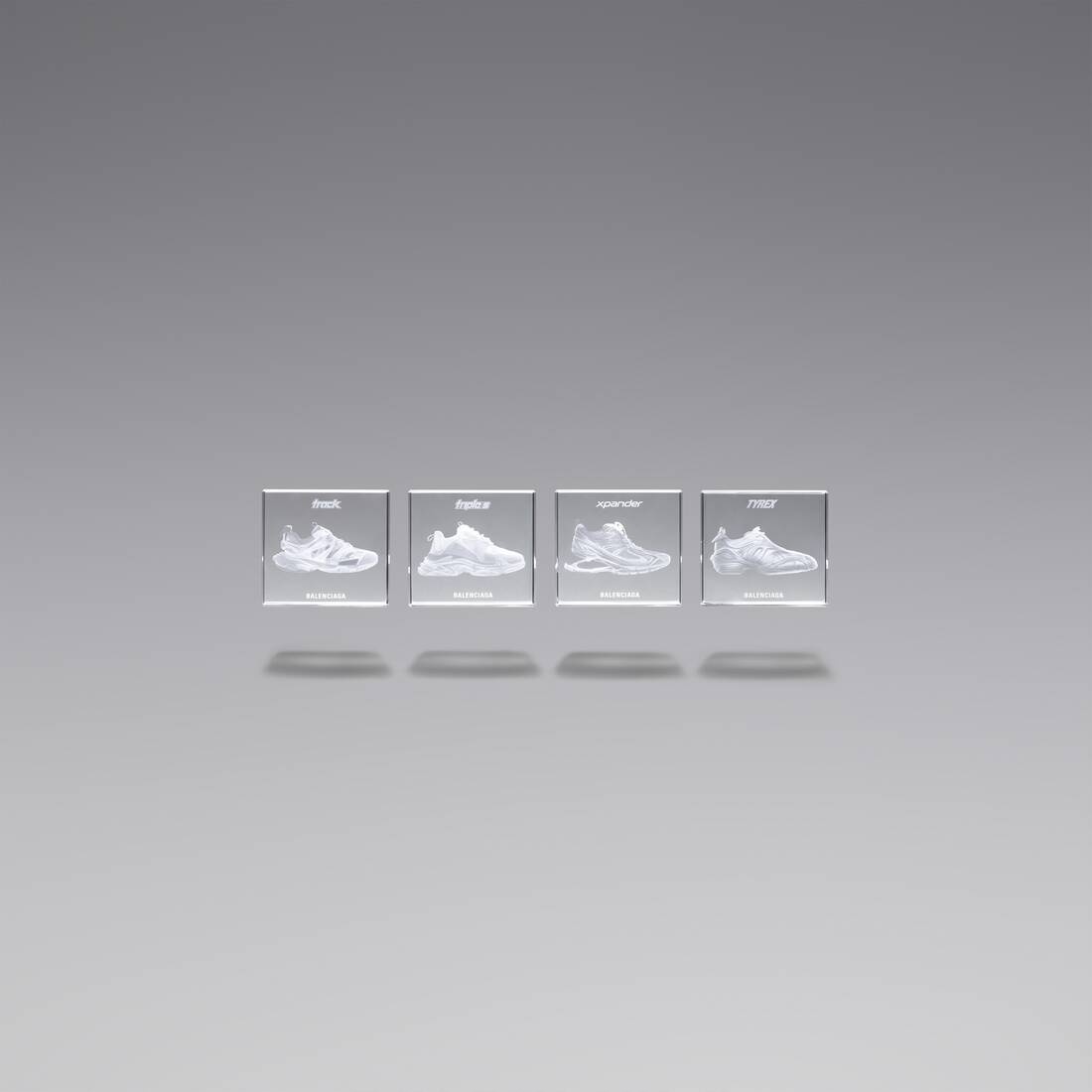 Track Sneaker Laser Cube in Grey - 6
