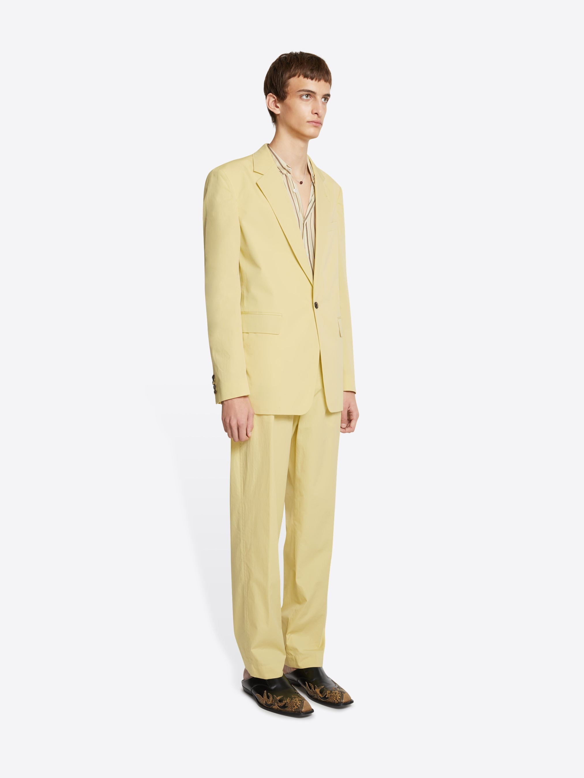 FITTED COTTON BLAZER - 3