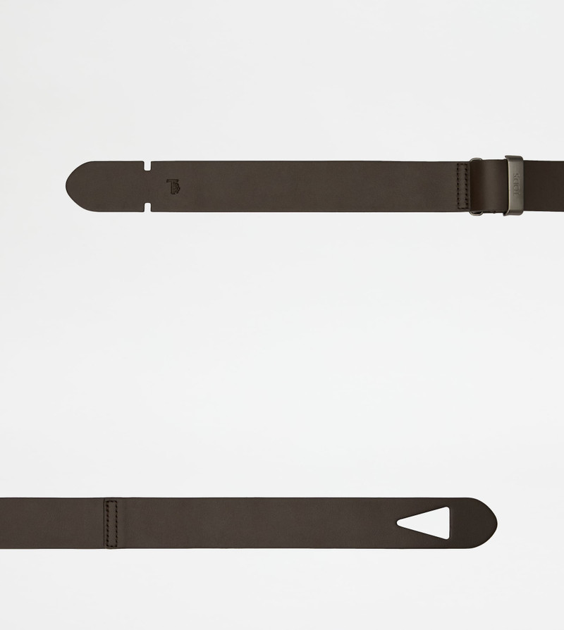 Tod's BELT IN LEATHER - BROWN outlook