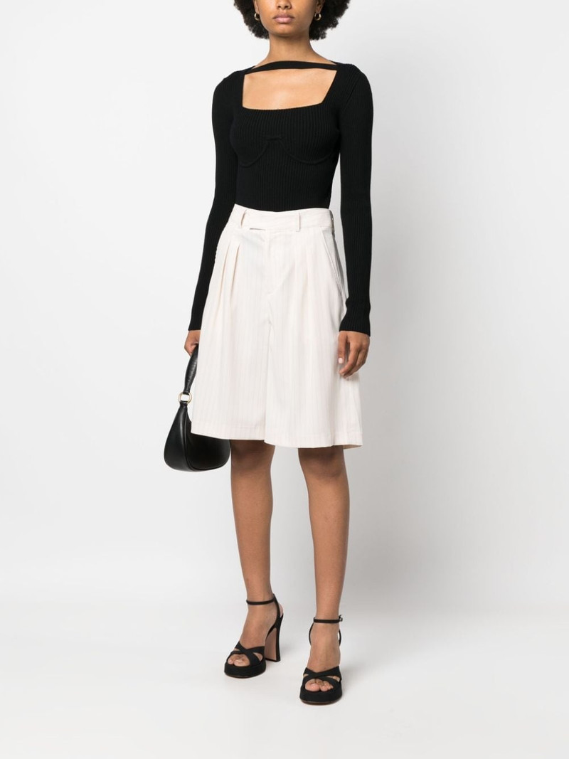 PATOU long-sleeve knitted top outlook