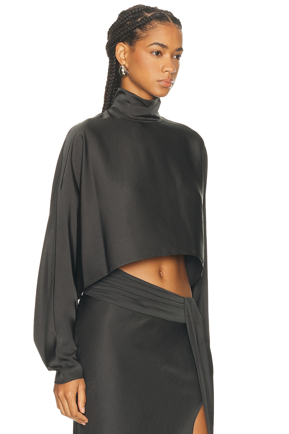 Lightweight Satin Caftan Top - 2