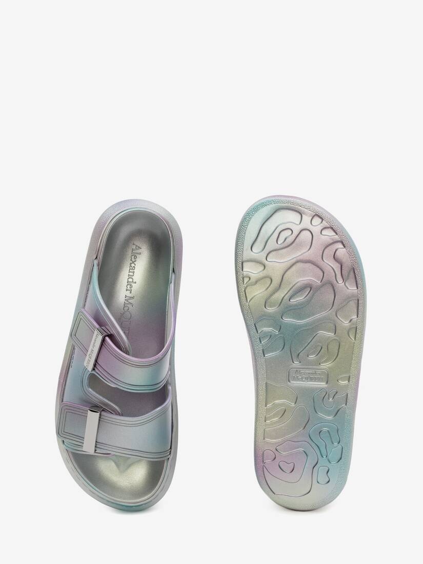 Oversized Hybrid Slide in Silver - 4
