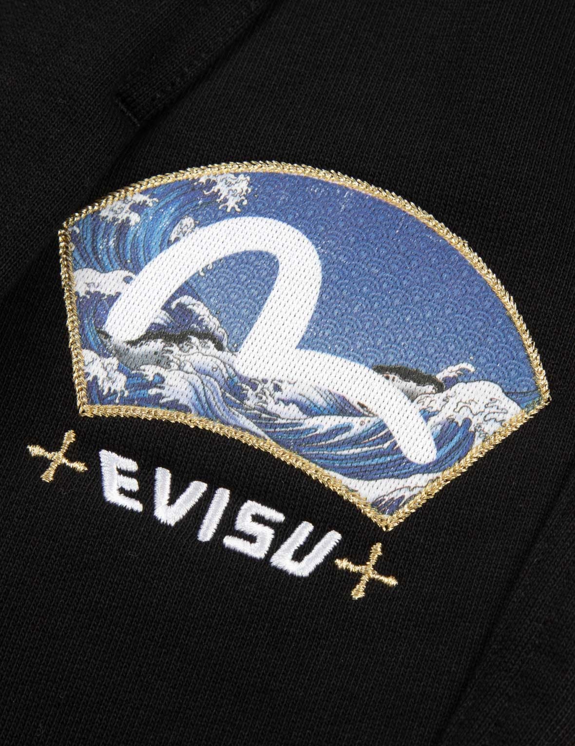 FAN-SHAPED SEAGULL AND WAVE PRINT 3D FIT SWEATPANTS - 7
