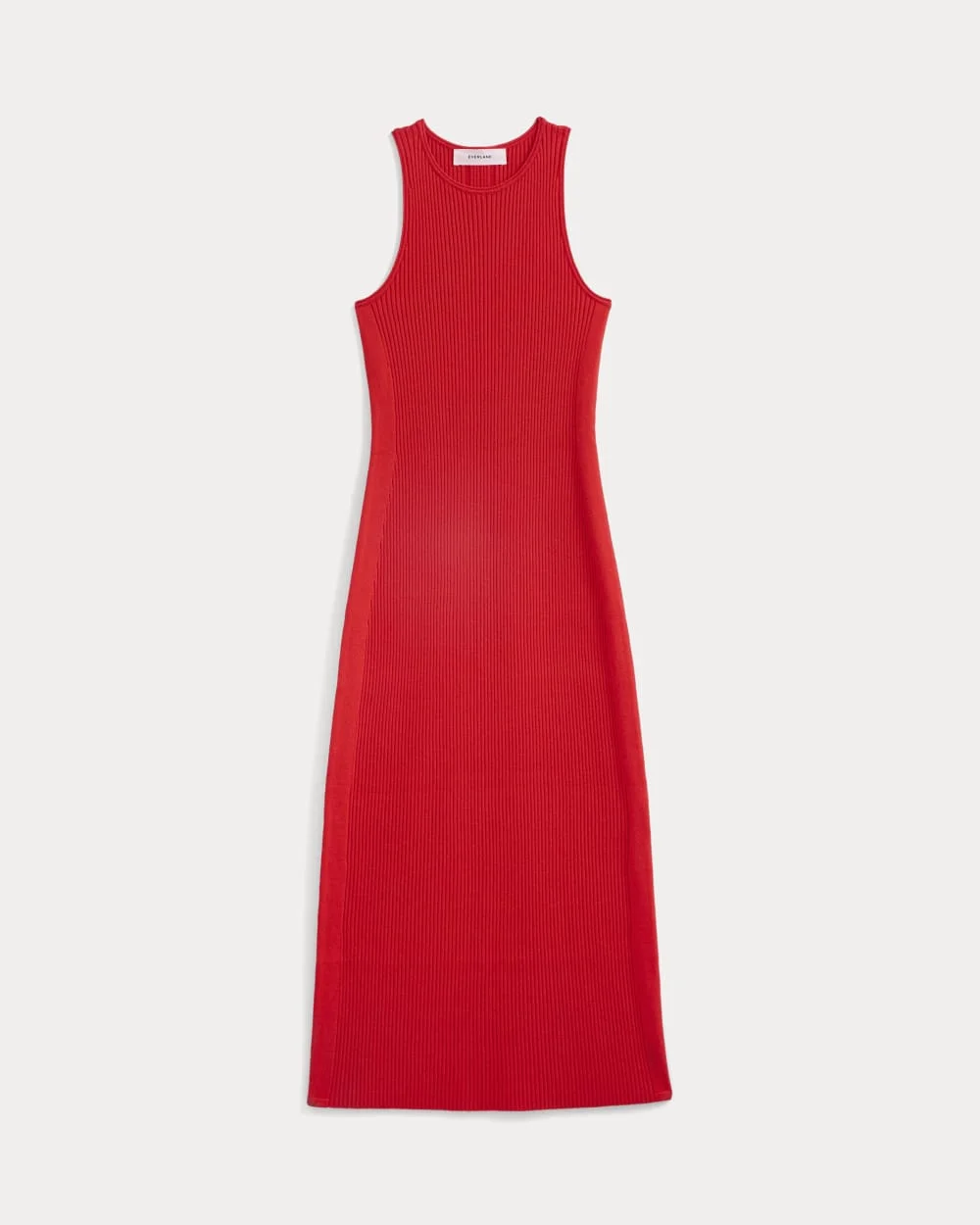 CUTAWAY RIBBED MIDI DRESS - 1