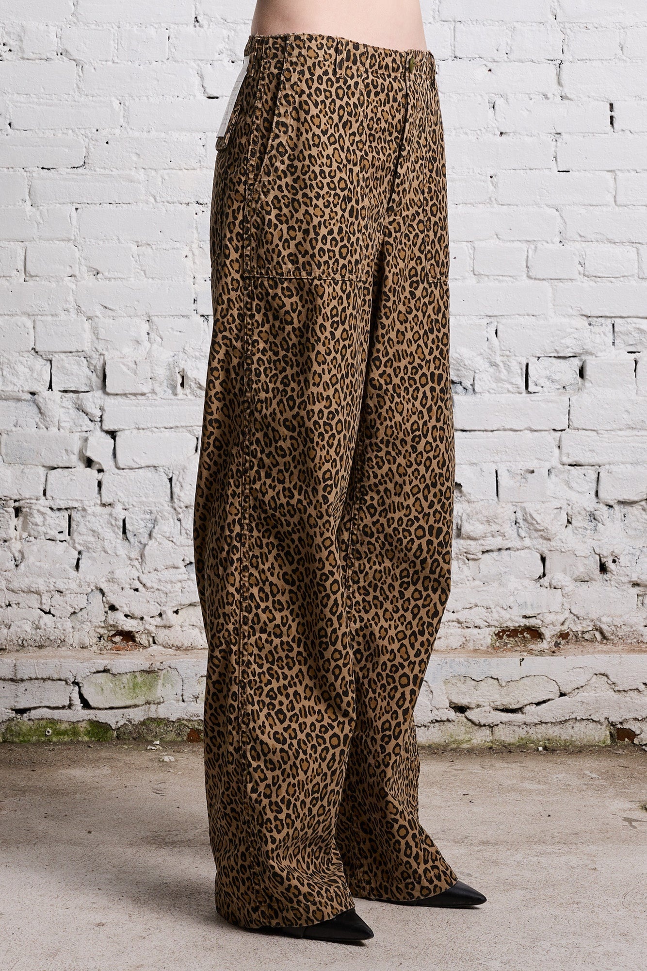 WIDE LEG UTILITY PANT - LEOPARD - 5