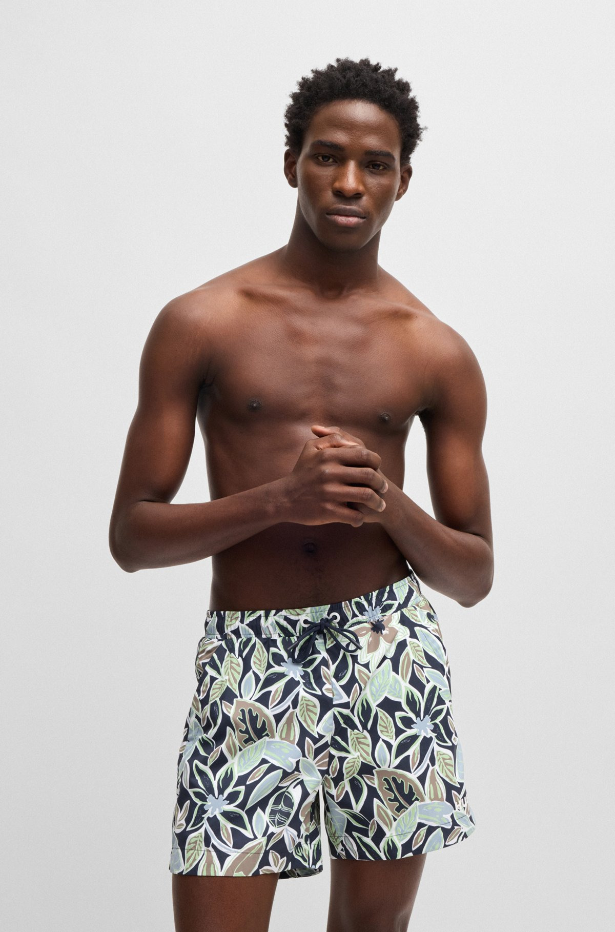 FULLY LINED SWIM SHORTS WITH SEASONAL PRINT - 2