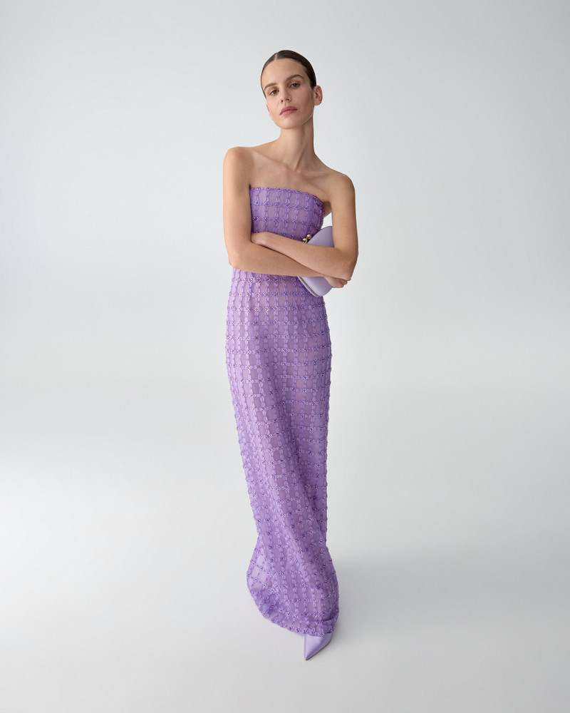 Crystal-Embroidered Column Gown 4