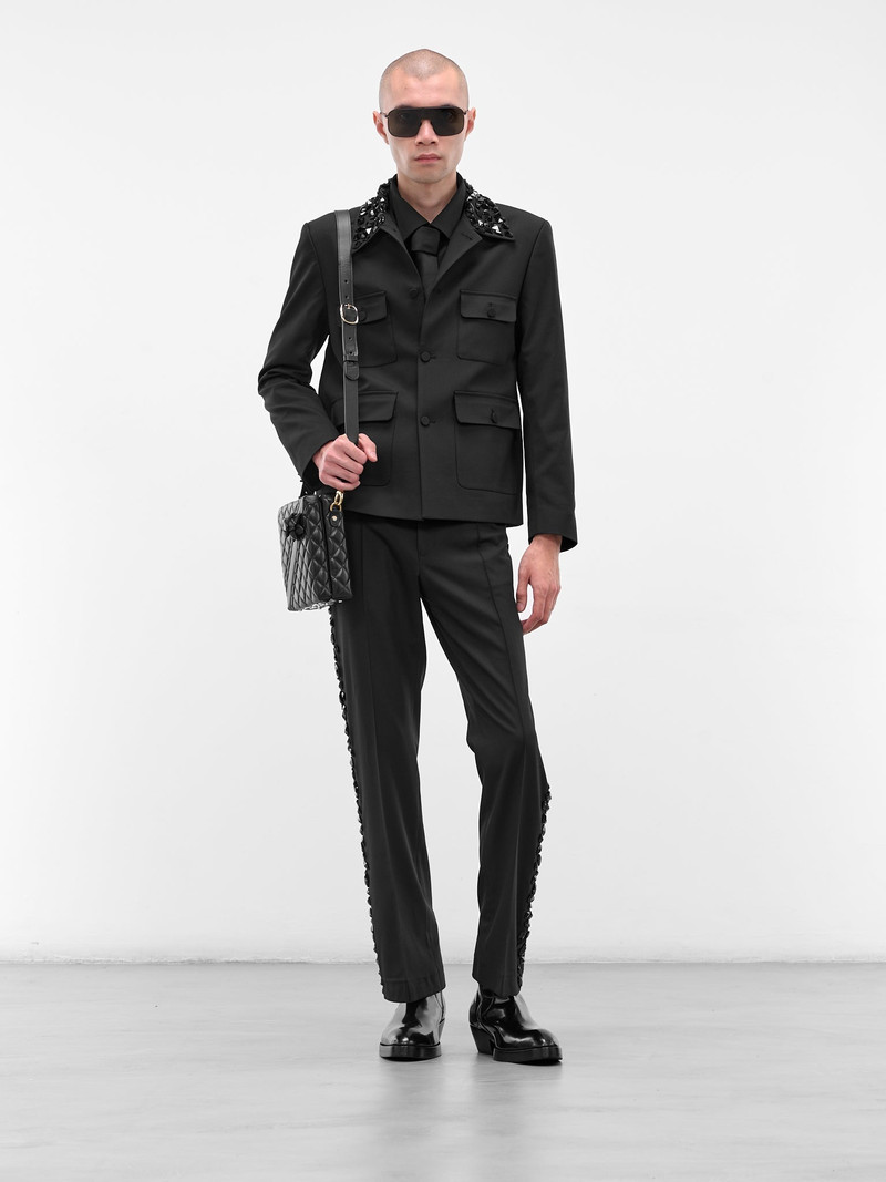 ERNEST W. BAKER Swarovski Crystal Tailored Utility Jacket outlook
