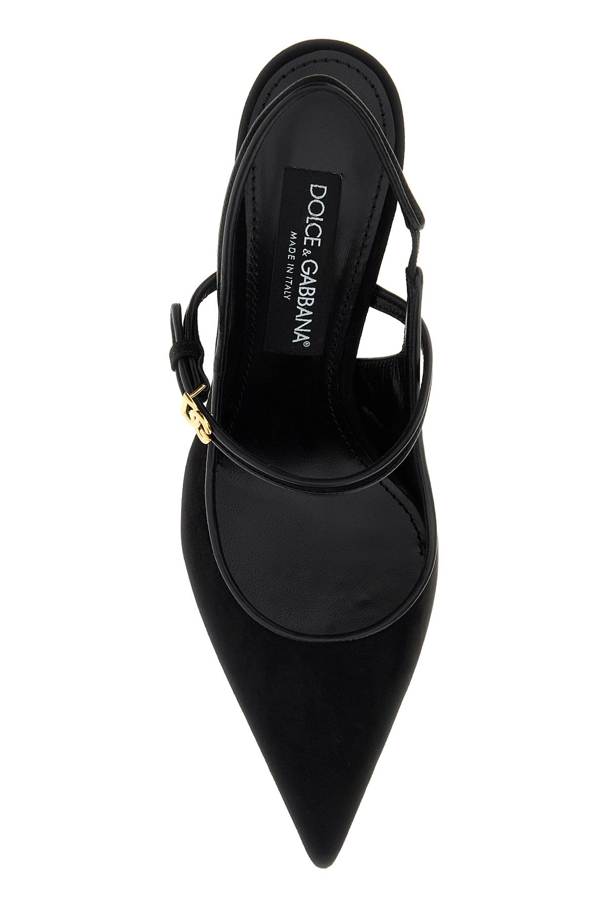 Black suede pumps - 4