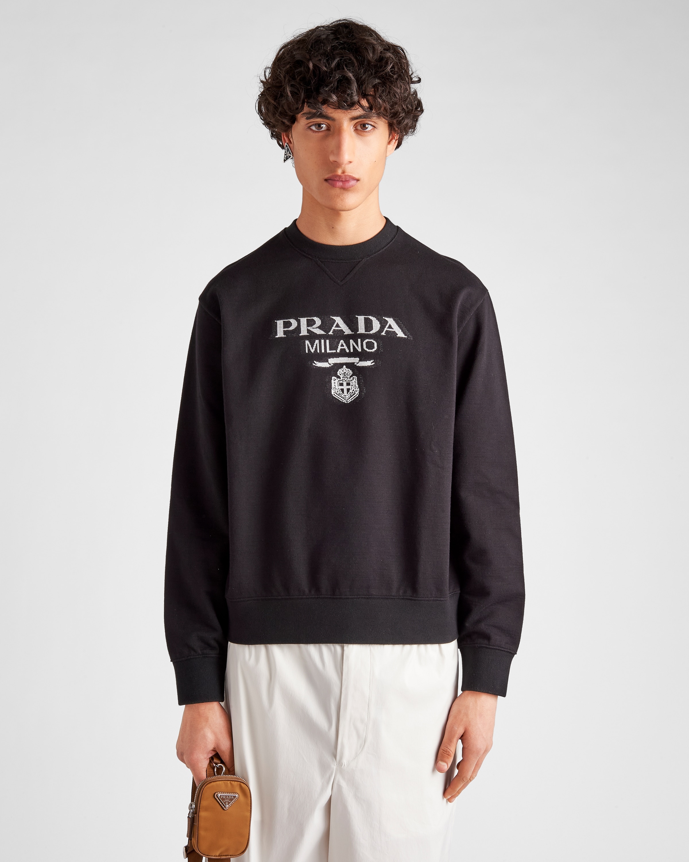 Oversized cotton jersey logo sweatshirt - 4