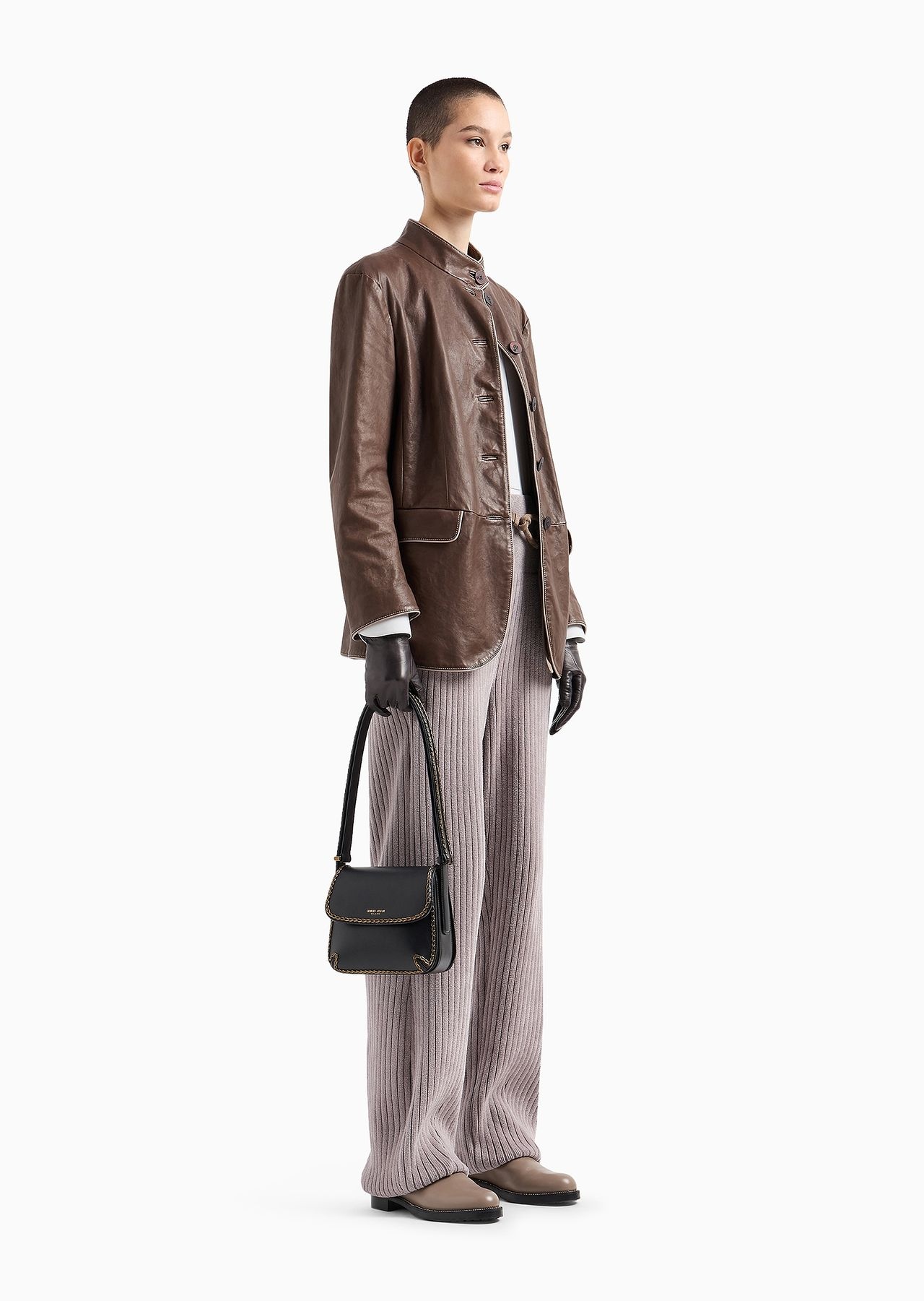 La Prima leather bag with threading - 6