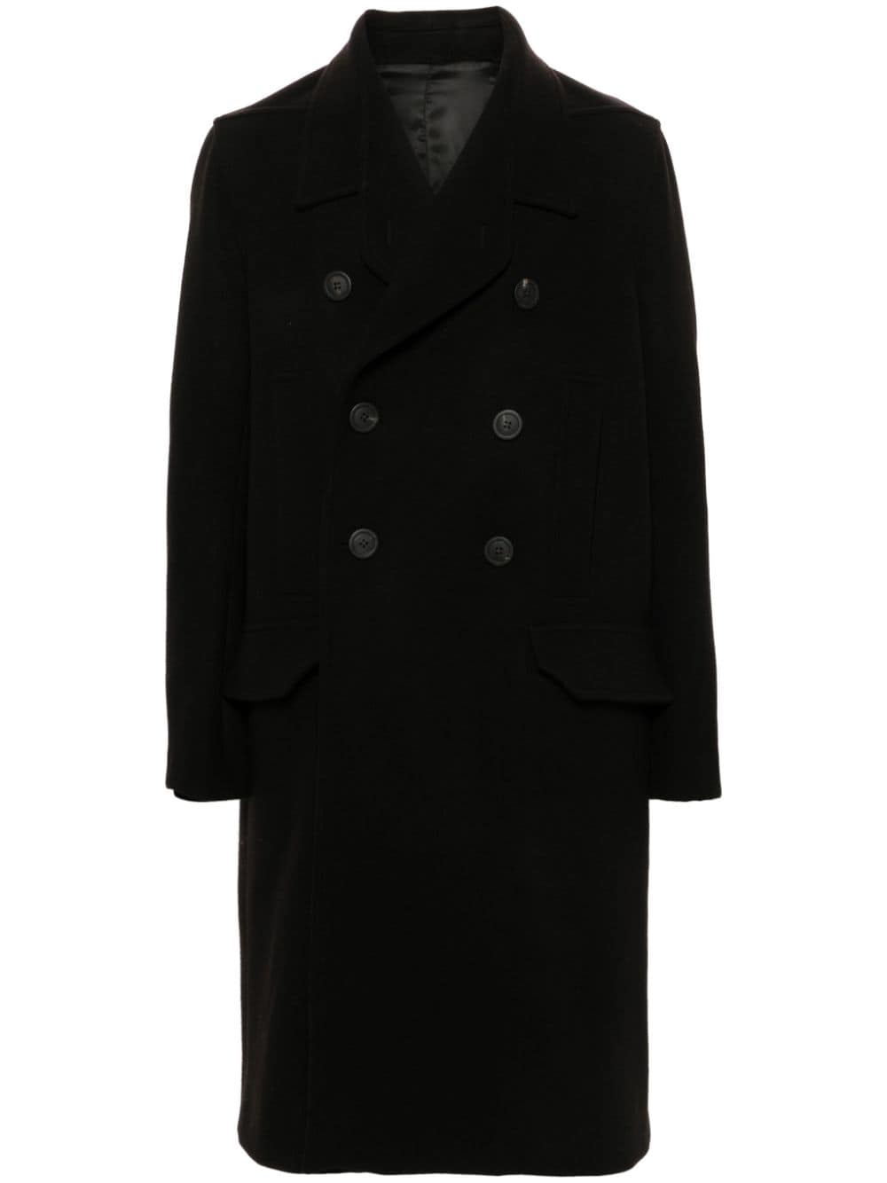 Officer double-breasted long coat - 1