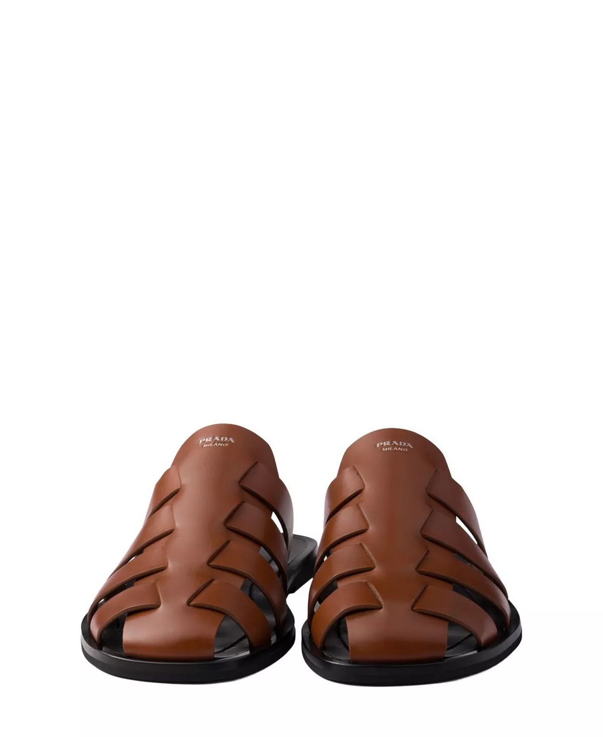 Men's Leather Fisherman Mules - 4