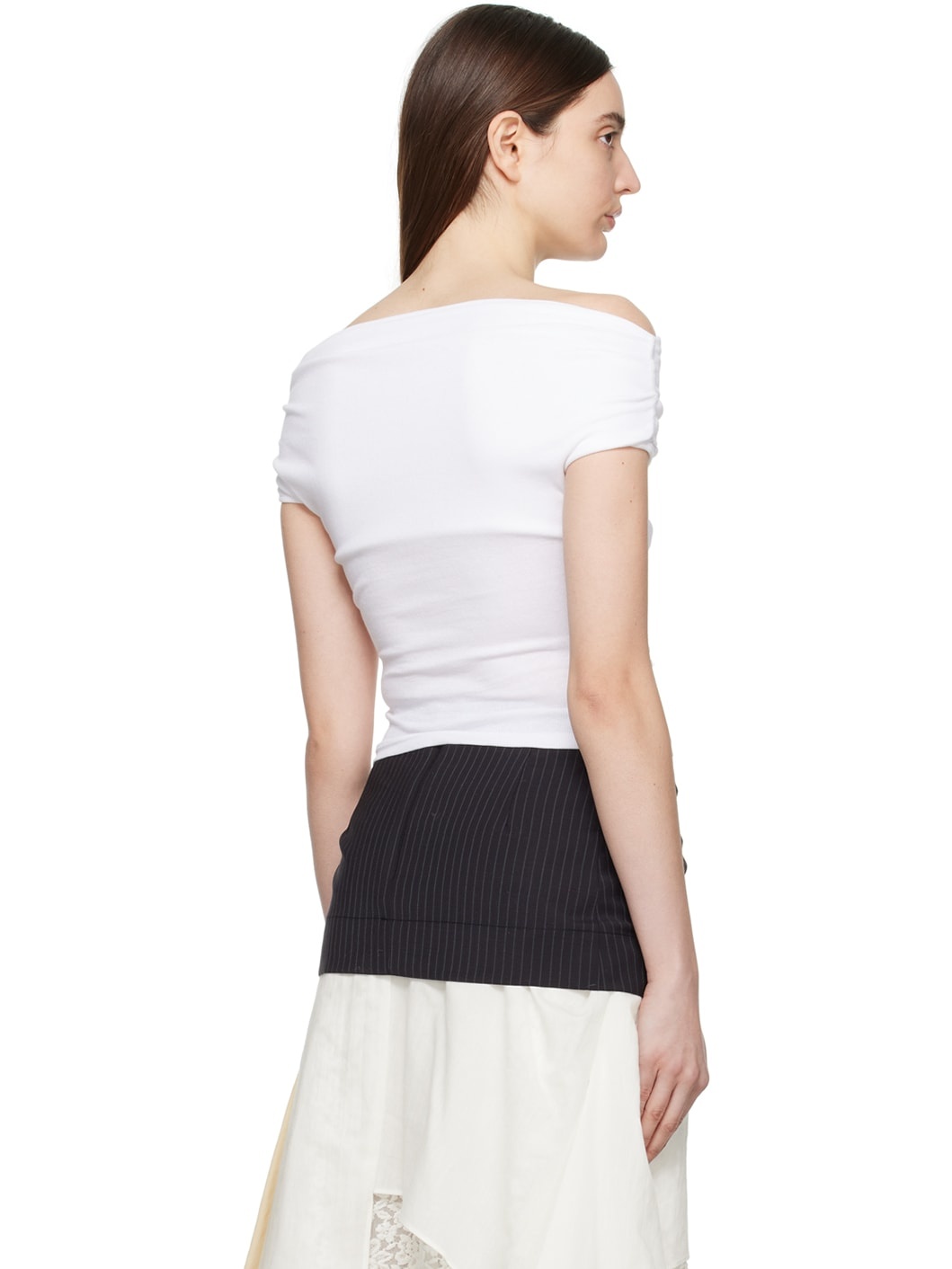 White Knotted T-Shirt - 3