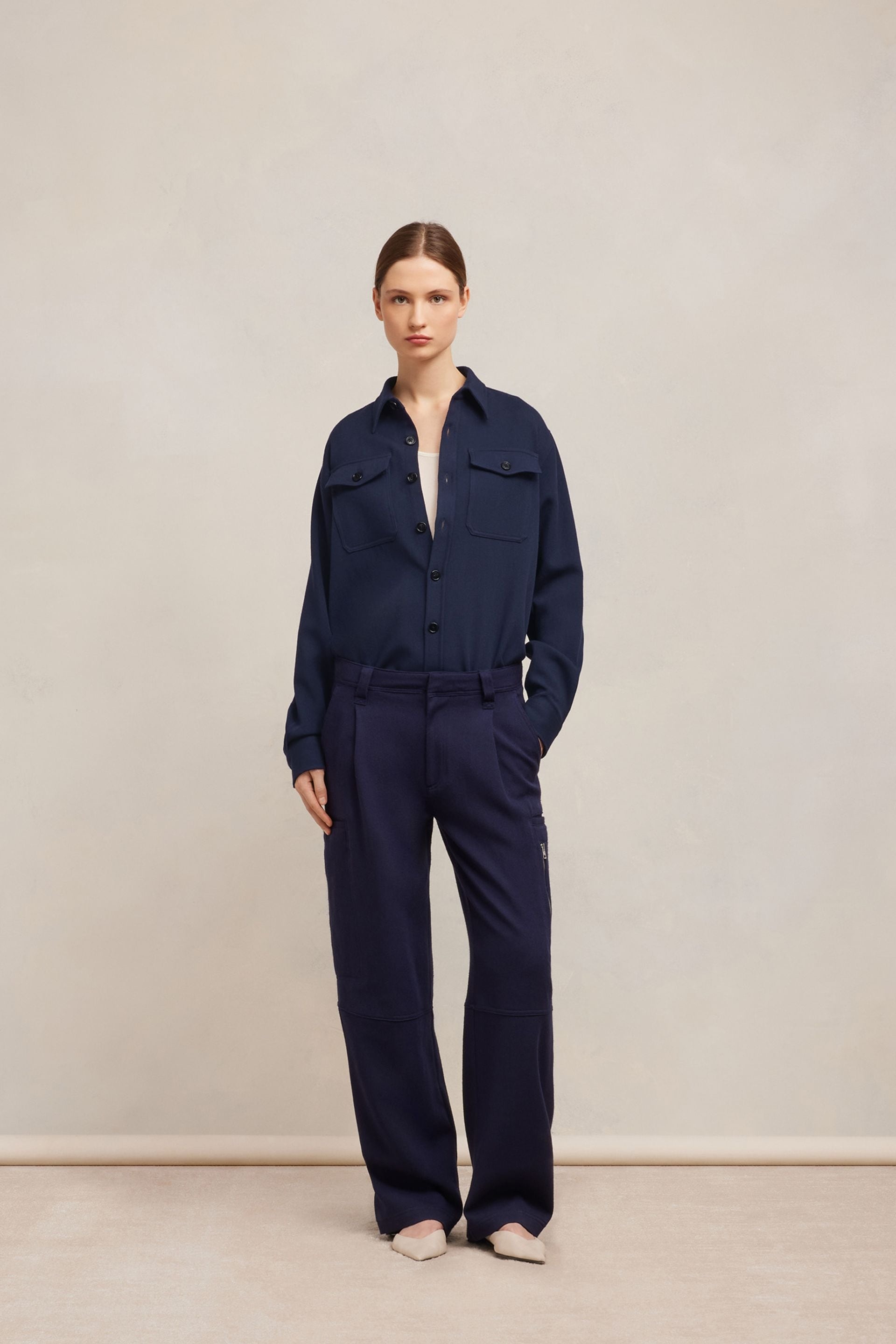 AMI Paris Overshirt With Chest Pocket | REVERSIBLE