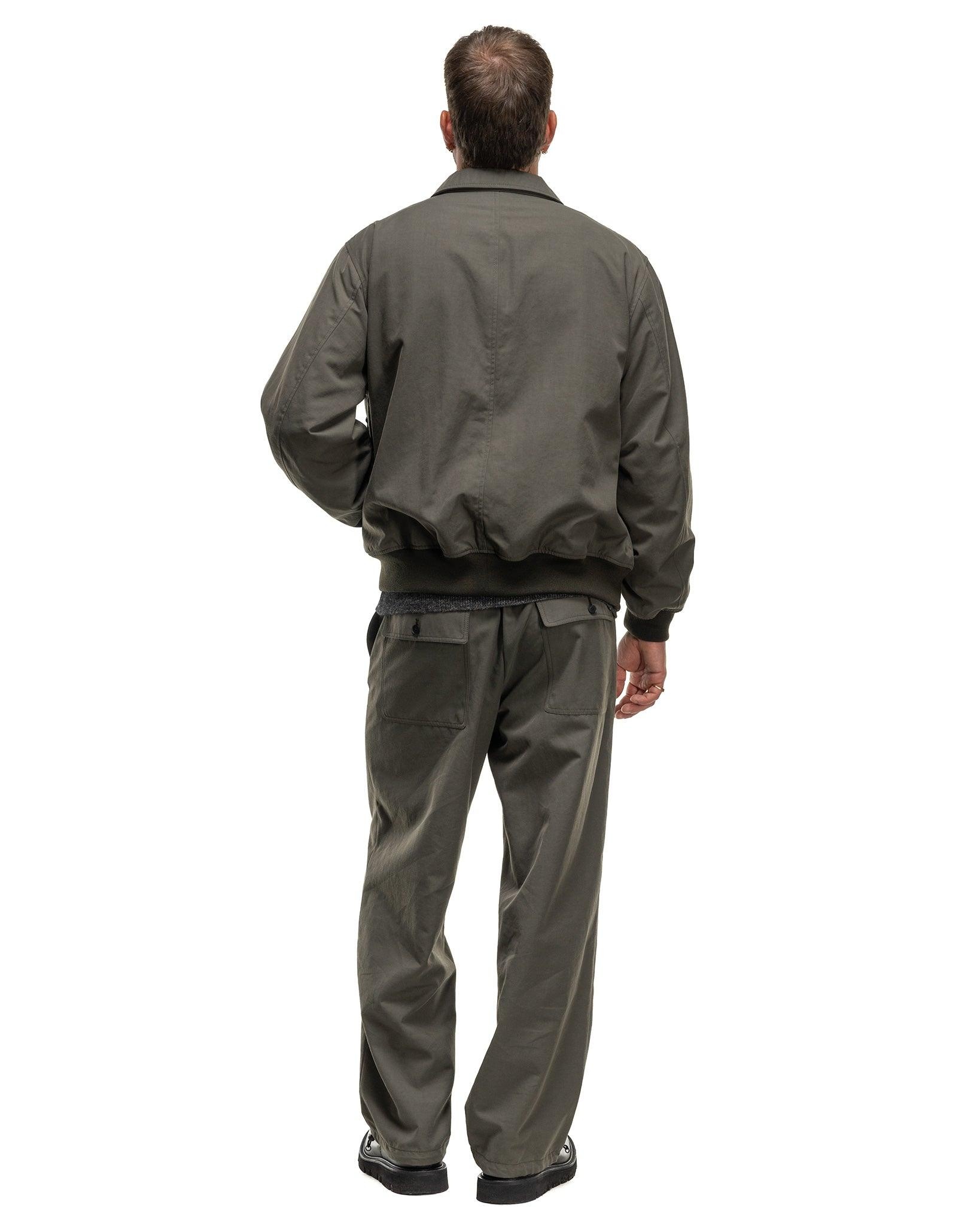 ATON Heavy Twist Nylon Flight Jacket Khaki | havenshop