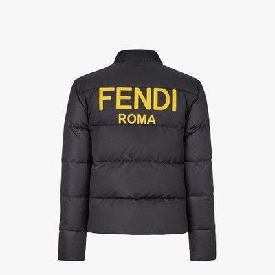 FENDI Black tech fabric down jacket outlook