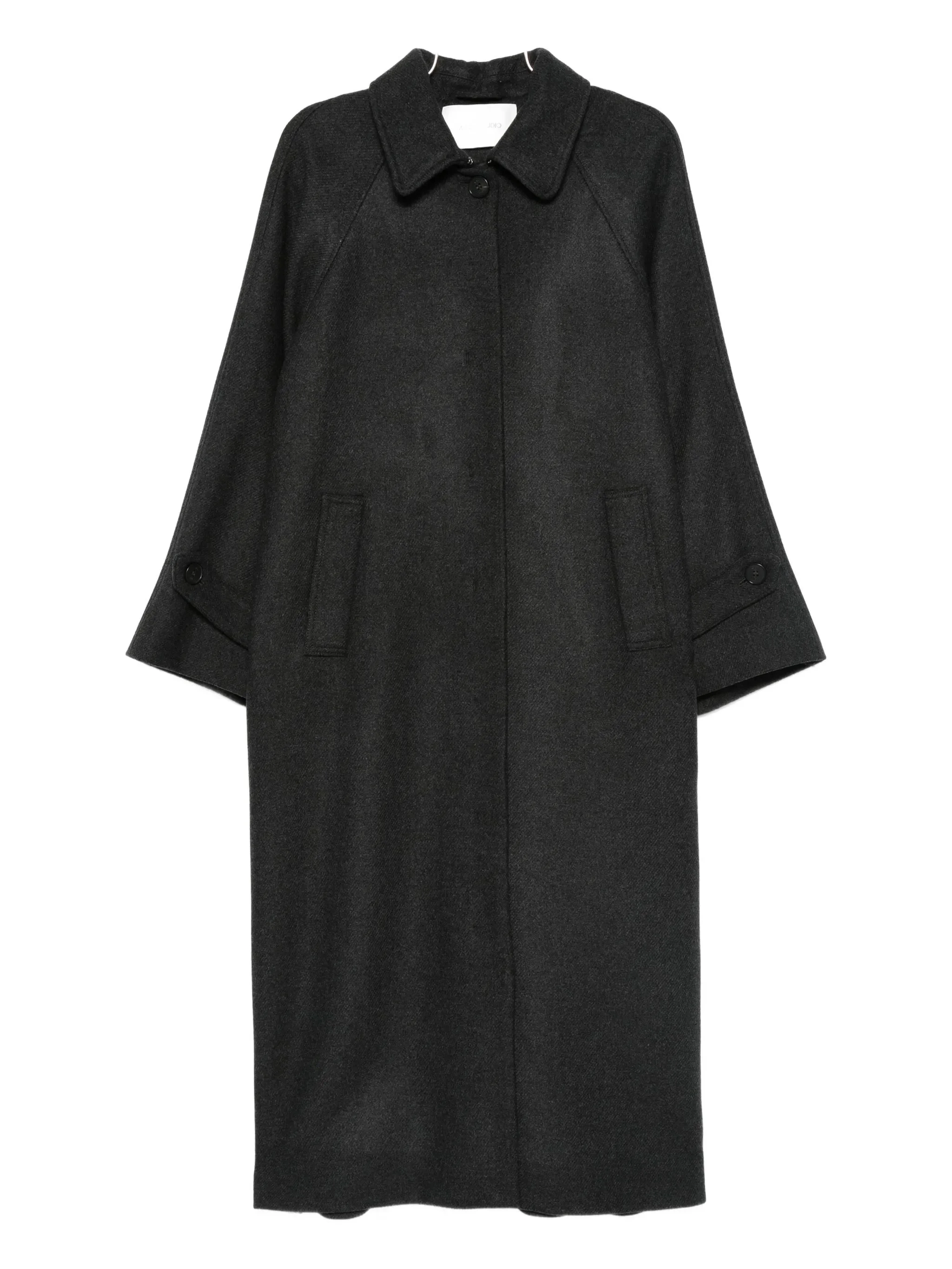 Mark Kenly Domino Tan Raglan-sleeve Single-breasted Coat - 1