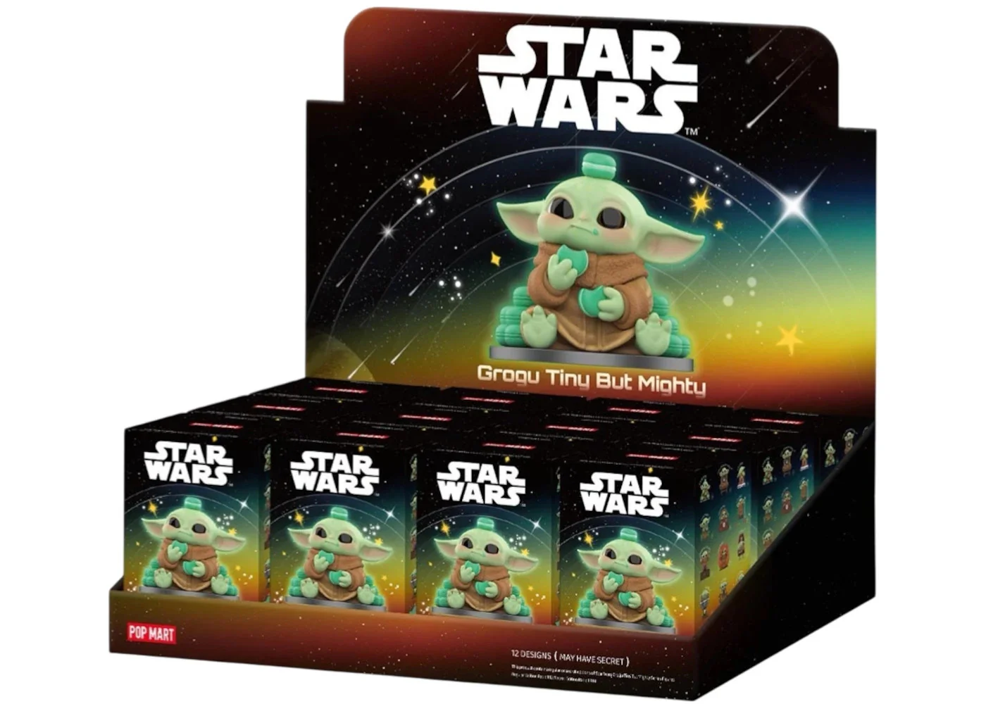 Pop Mart Star Wars Grogu Tiny But Mighty Series Figures Sealed Case (12 Blind Box) - 1
