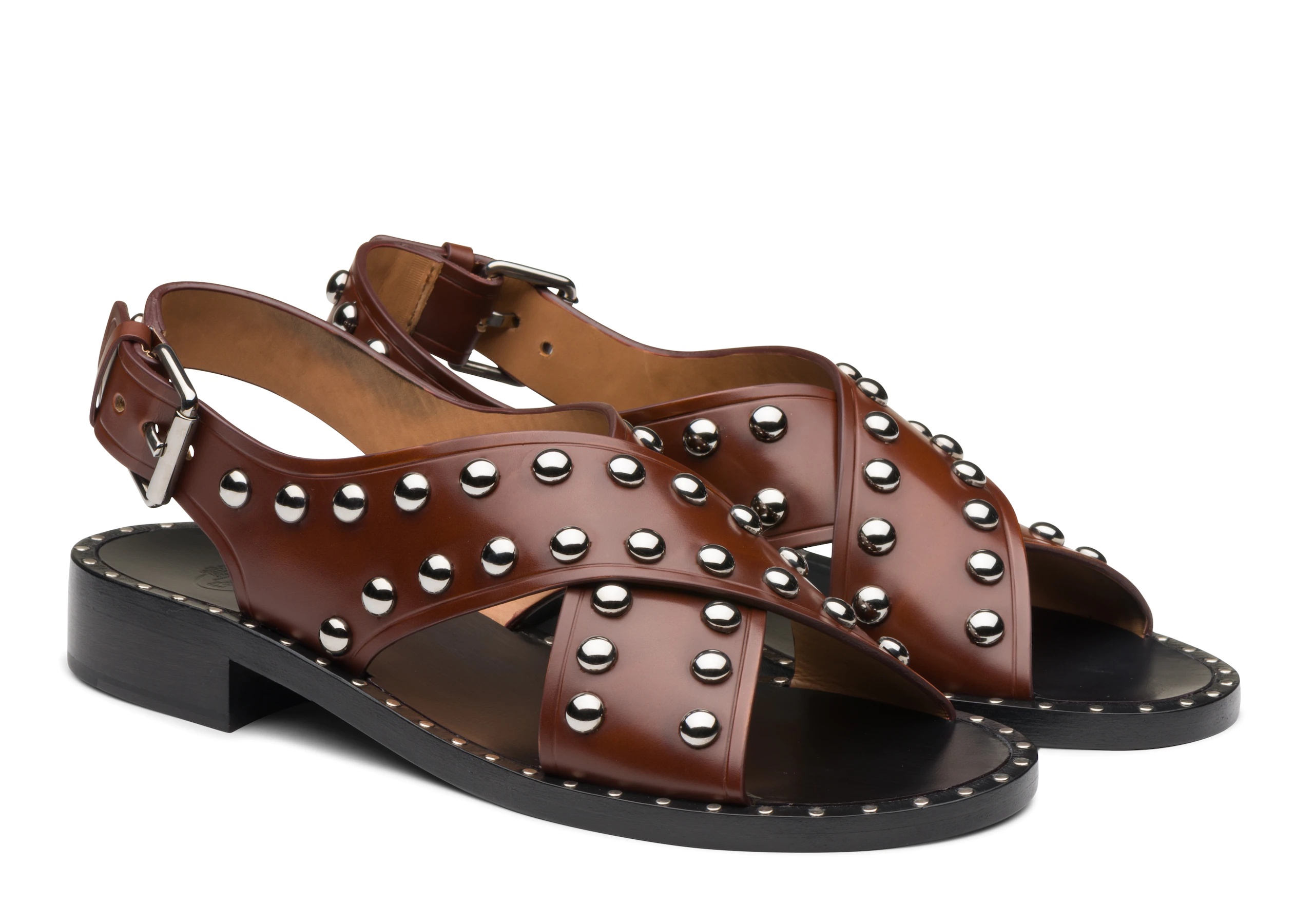 Rhonda met
Bookbinder Fumè Sandal Stud Tabac - 2