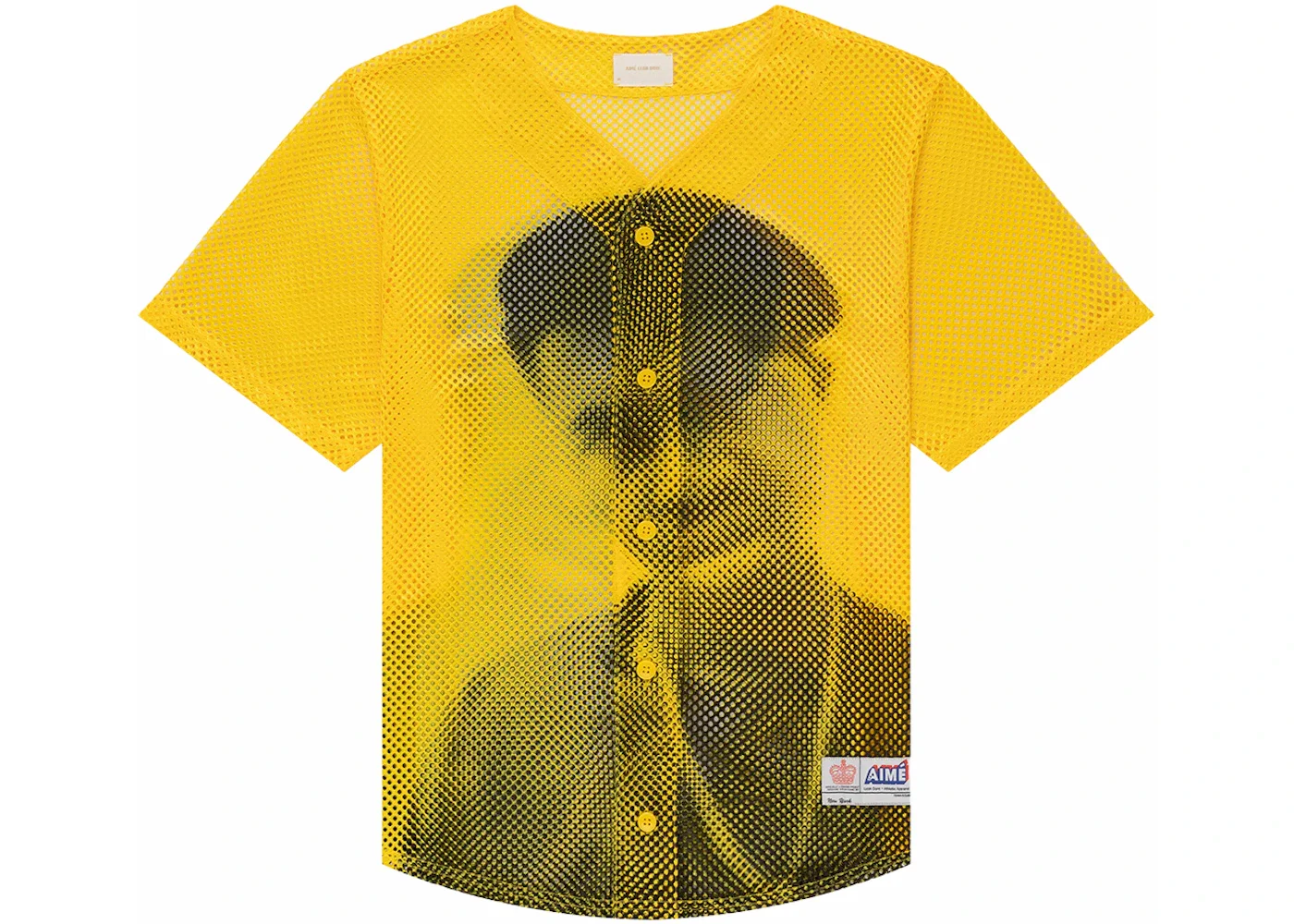 Aime Leon Dore The Genesis Mesh Baseball Jersey Yellow - 1