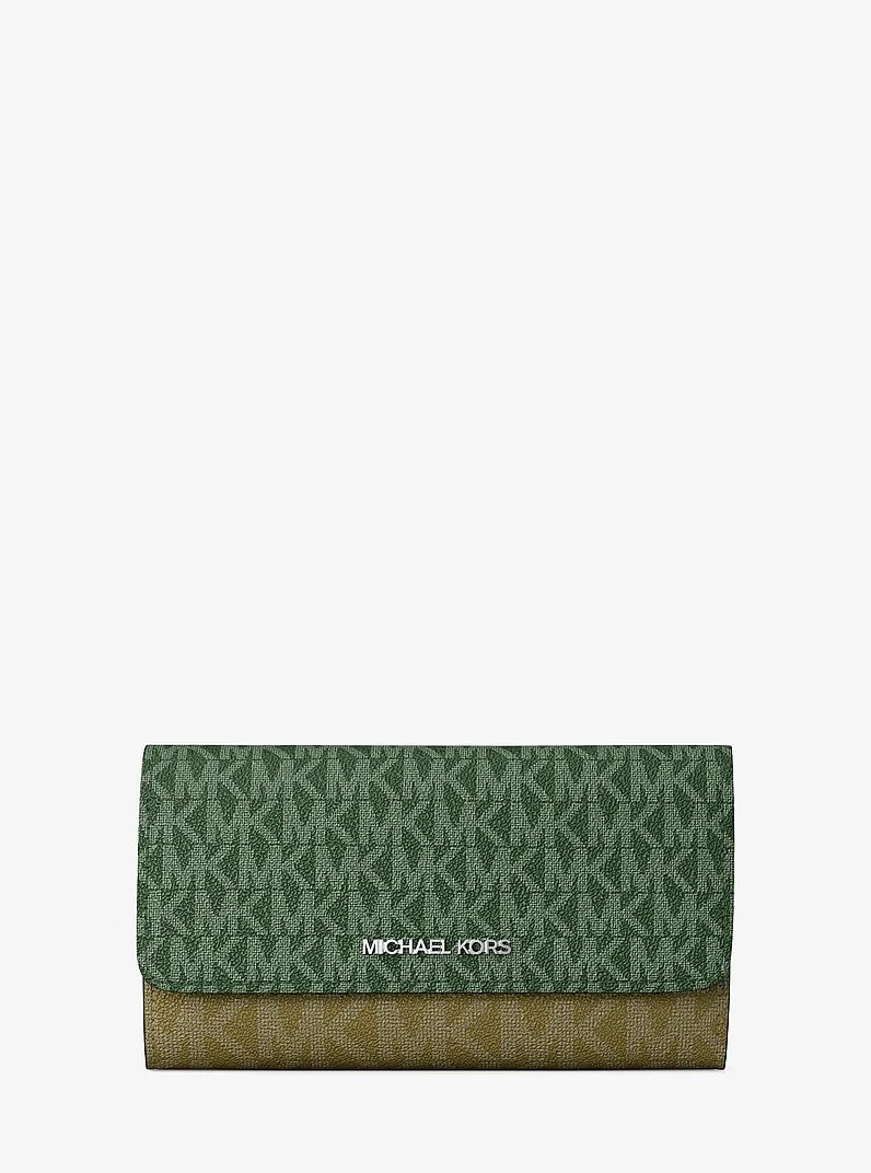 Jet Set Travel Signature Logo Tri-Fold Wallet - 1