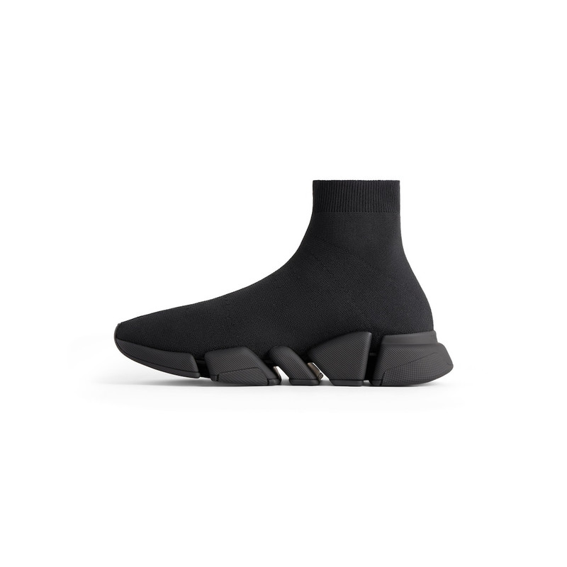 BALENCIAGA Women's Speed 2.0 Recycled Knit Sneaker in Black outlook
